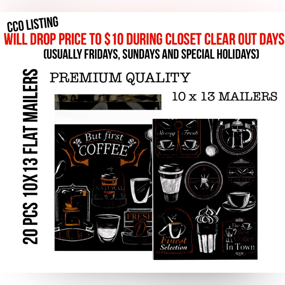 10x13 Mailers coffee fresh from the pot price fixed at 10 CCO